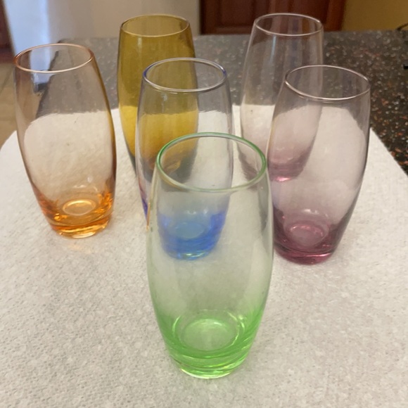 4 boxes multi colored cordial glasses - Picture 2 of 4